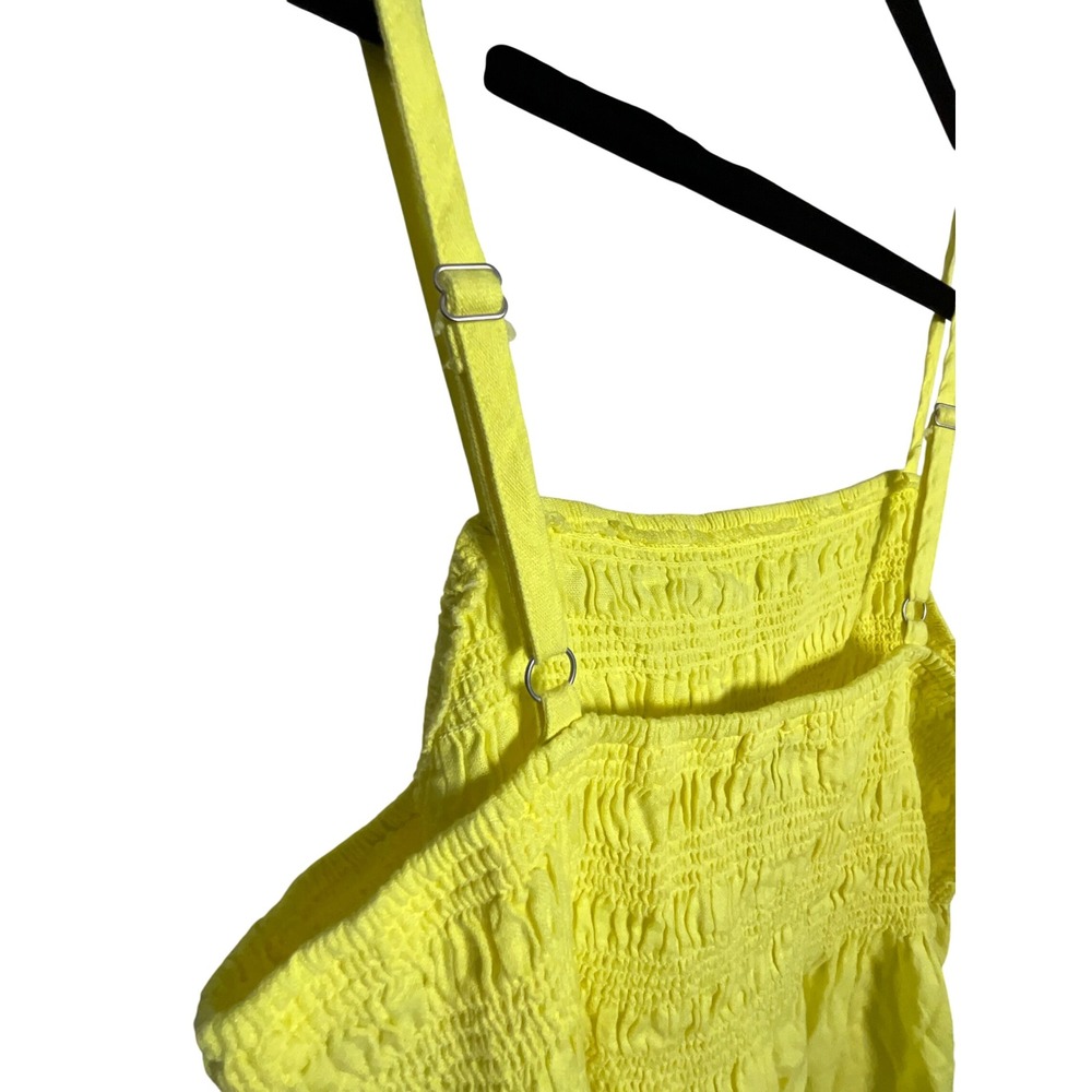 Universal Thread Yellow Dress Women's  Smocked Casual Summer - Picture 4 of 9